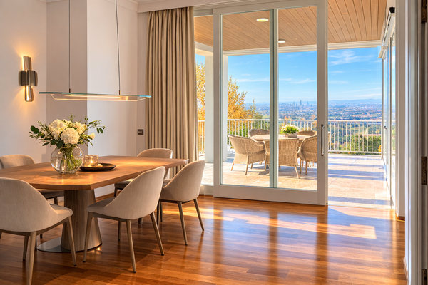 Essbereich mit Panoramablick