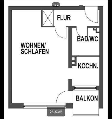 Grundriss der Wohnung