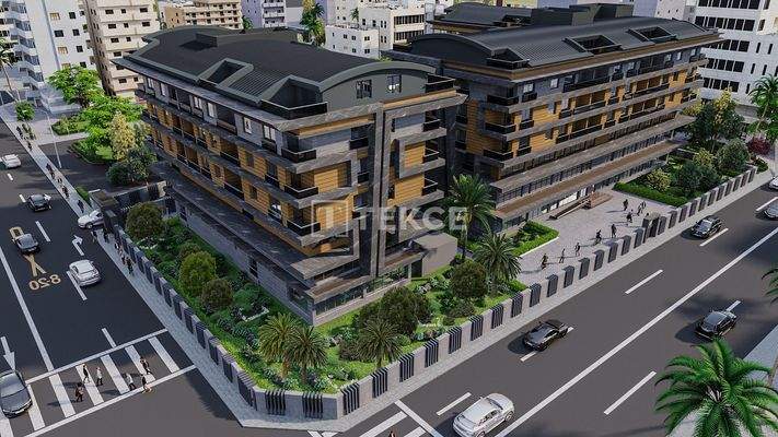 Apartments for Sale with Pool and Security in Antalya Konyaaltı