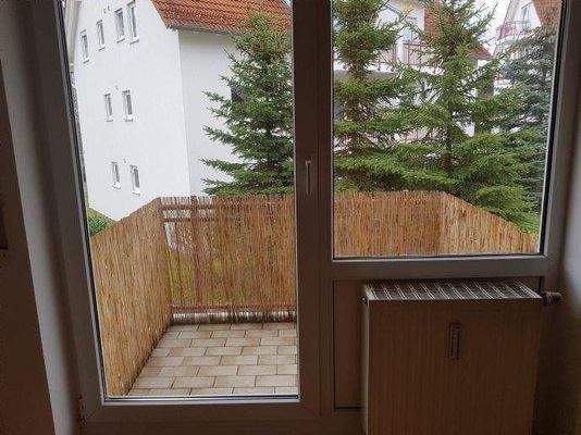 Balkon zum ruhigen Innenhof