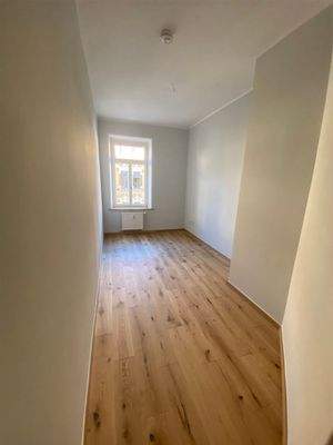 Blick ins Schlafzimmer