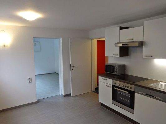 Küche mit Blick Wohnschlafzimm