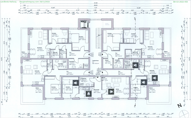 Grundriss 1. Obergeschoss