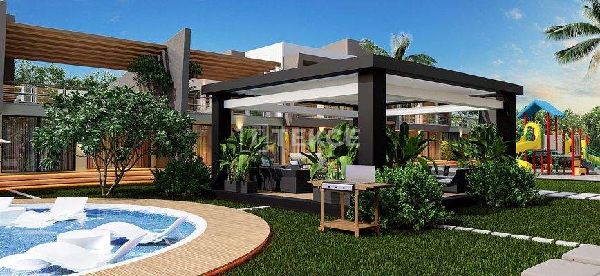 2+1 Apartments with Gardens and Terraces in North Cyprus