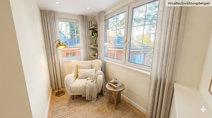 Arbeitszimmer (Umwandlung in z.B. Lesezimmer)_KI generiert