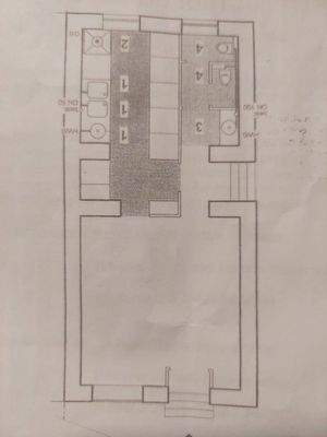 Pizza-Rest. Grundriss