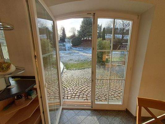 von der Küche in dem Garten