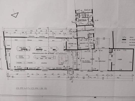 Grundriss Halle u. Sozialräume, 