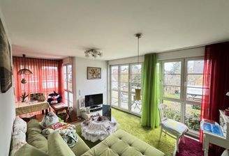 lichtdurchflutetes Wohnzimmer