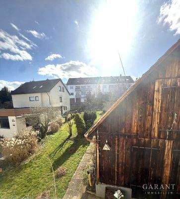 Blick in den Garten/Grundstück