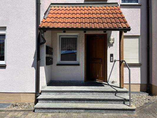 überdachter Hauseingang