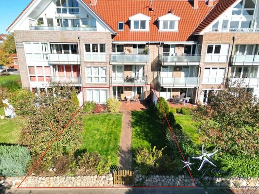 mit 120 m² Garten