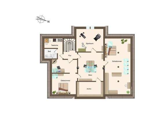 Grundriss Dachgeschoss