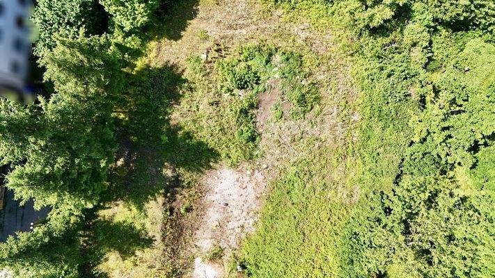 Das Grundstück von oben