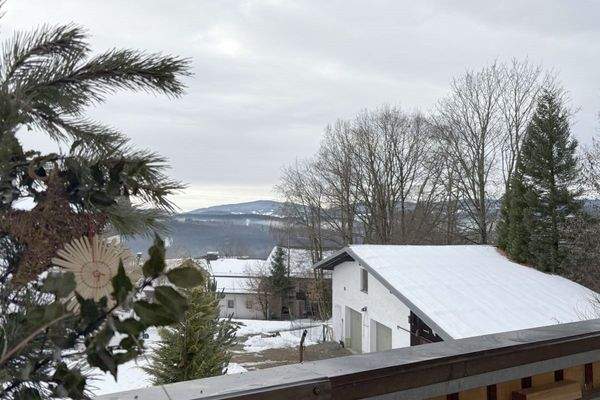 Ausblick vom Balkon Wohnung 3