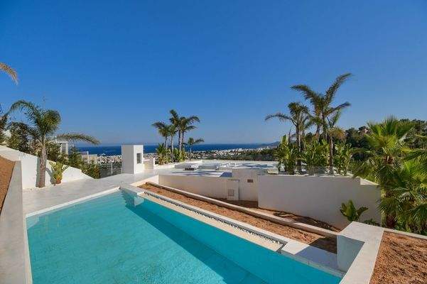 Aussicht vom Pool der Villa