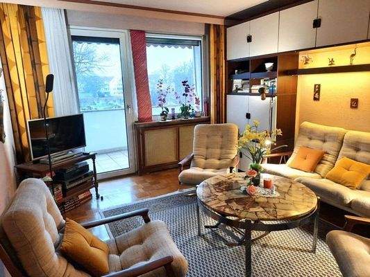 Wohnzimmer Blick Logggia