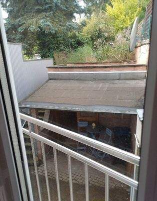 Ausblick Terrasse - Gartenhaus