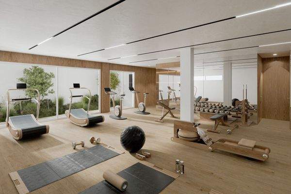Fitnessraum mit Sauna