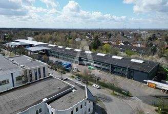 Drohnenansicht Halle