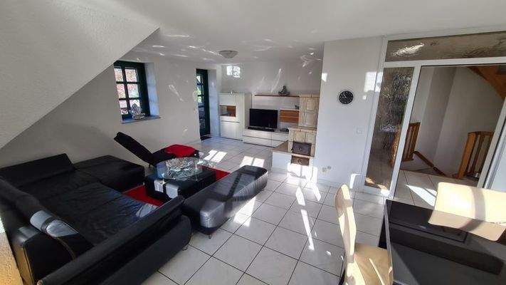 Wohnzimmer Ferienwohnung OG