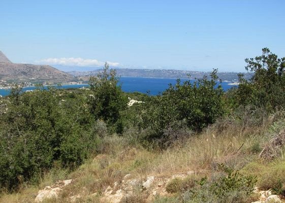 Kreta, Plaka Chania: Hügelgrundstück mit Panormablick zu verkaufen