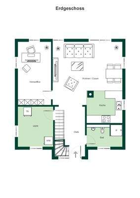 Grundriss Erdgeschoss Option