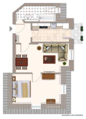 Grundriss Vorschlag möbliert