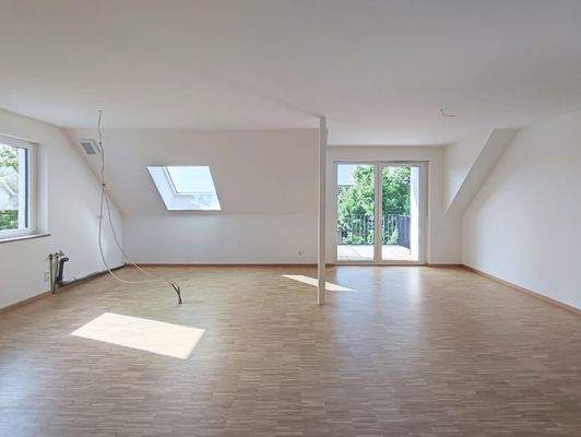 offener Wohnbereich mit Küche