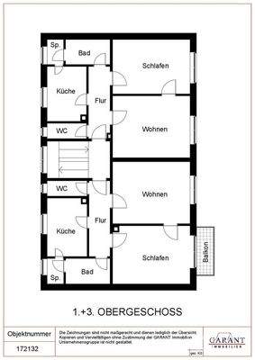 1. und 3. Obergeschoss