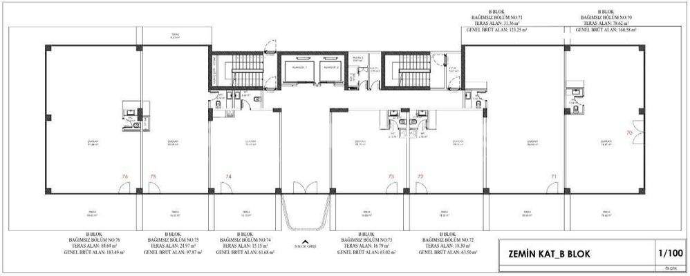 Commercial Property in Mixed Project in Istanbul Kagithane