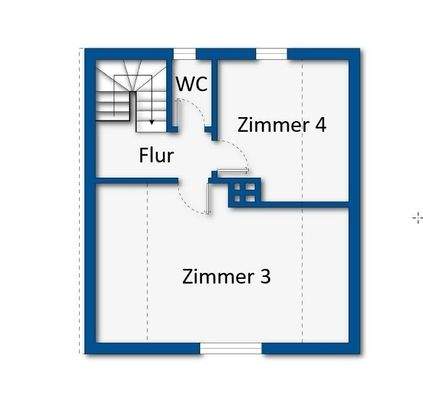 Grundrissskizze Dachgeschoss