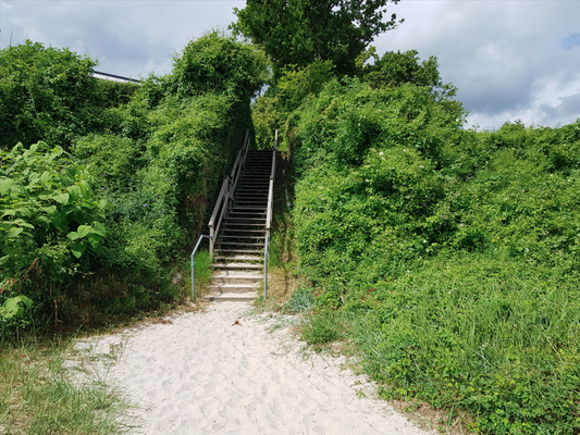 Der Weg zum Strand