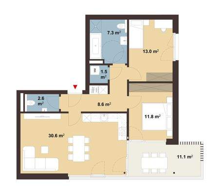 Am Emsbach II in Hohenems Grundriss Whg C08