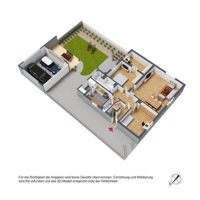 3D-Grundriss, Erdgeschoss