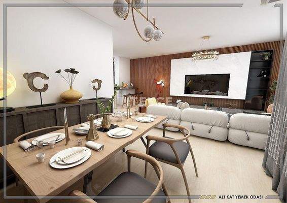 Large Duplex Apartment with Sea View in Bostanlı Karşıyaka