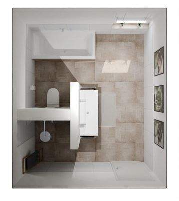 Visualisierung Badfoto mit Badewanne