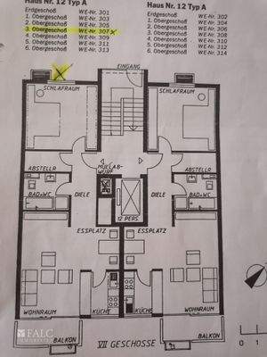Grundriss - Whg.  links