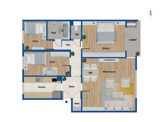 Grundriss 4. Obergeschoss