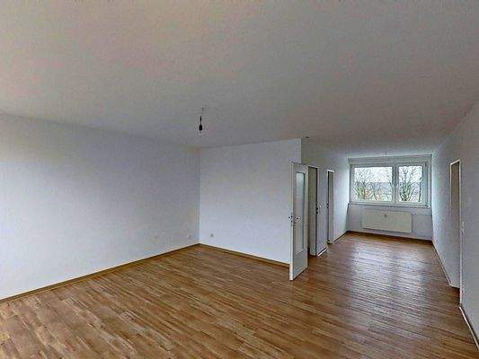 Ansicht III: Wohn- und Esszimmer