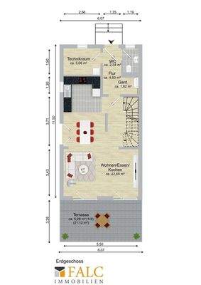 Grundrissbeispiel DHH EG