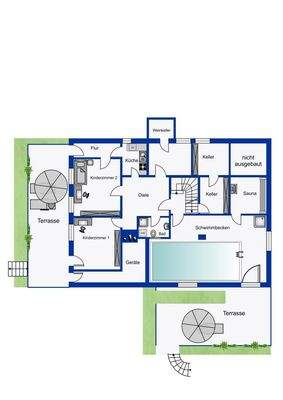 Grundriss Gartengeschoss 