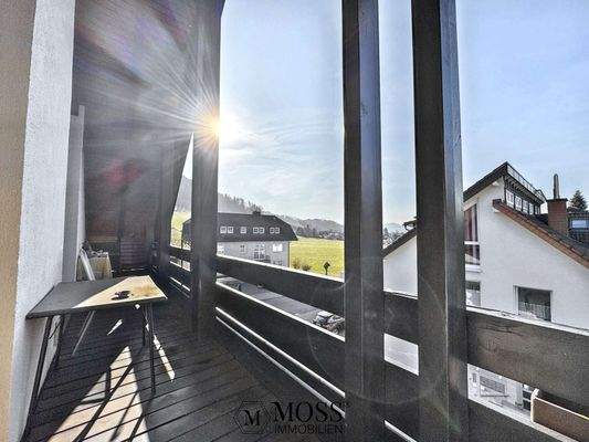 Aussicht Balkon Westseite 2. OG