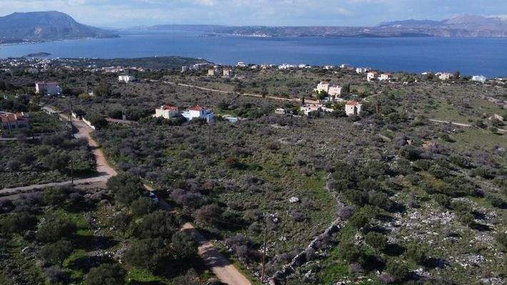 Kreta, Kokkino Chorio: Grundstück in ruhiger Lage mit Meerblick zu verkaufen