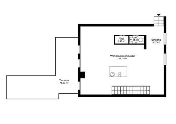 Grundrissplan Erdgeschoss