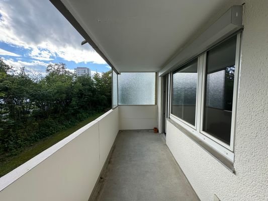 Blick auf den Balkon