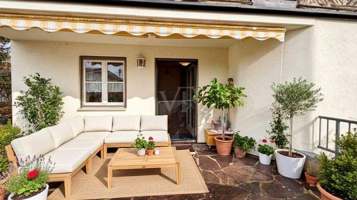 Blick auf die Terrasse 