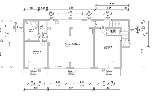 Grundriss Obergeschoss