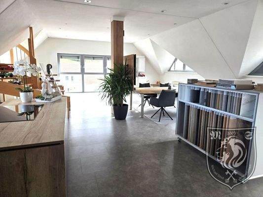 Gemeinschaftsraum Ansicht 1, Büro DG