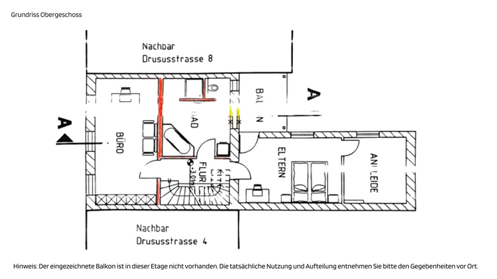 Grundriss Obergeschoss